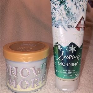 Bath & Body Works Snowy Morning bundle